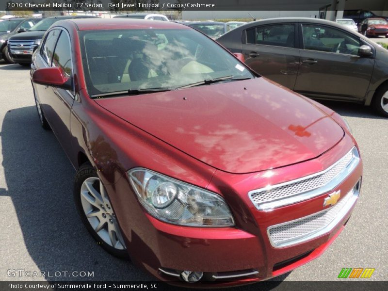 Red Jewel Tintcoat / Cocoa/Cashmere 2010 Chevrolet Malibu LTZ Sedan