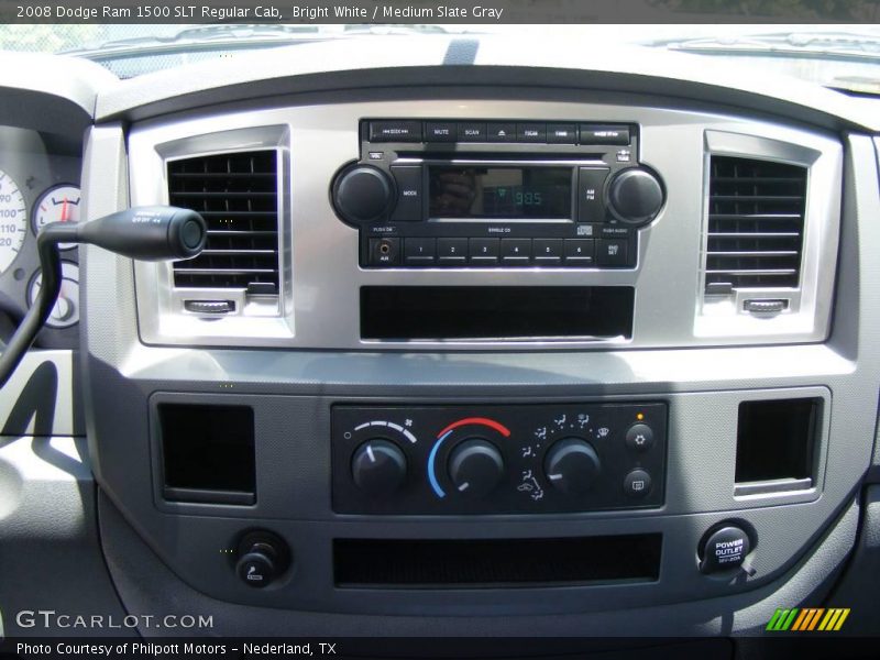 Bright White / Medium Slate Gray 2008 Dodge Ram 1500 SLT Regular Cab