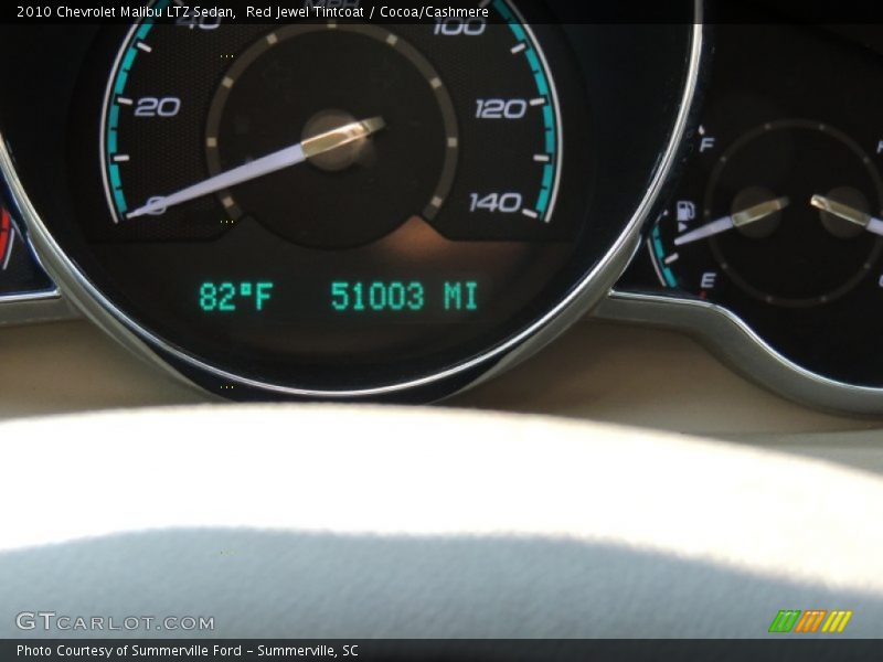 Red Jewel Tintcoat / Cocoa/Cashmere 2010 Chevrolet Malibu LTZ Sedan