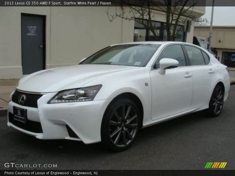 Starfire White Pearl / Flaxen 2013 Lexus GS 350 AWD F Sport