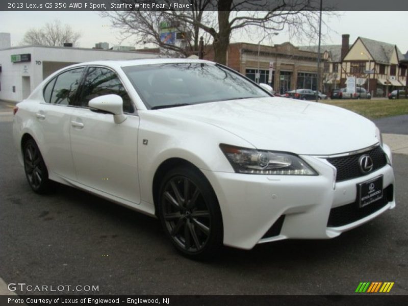 Starfire White Pearl / Flaxen 2013 Lexus GS 350 AWD F Sport