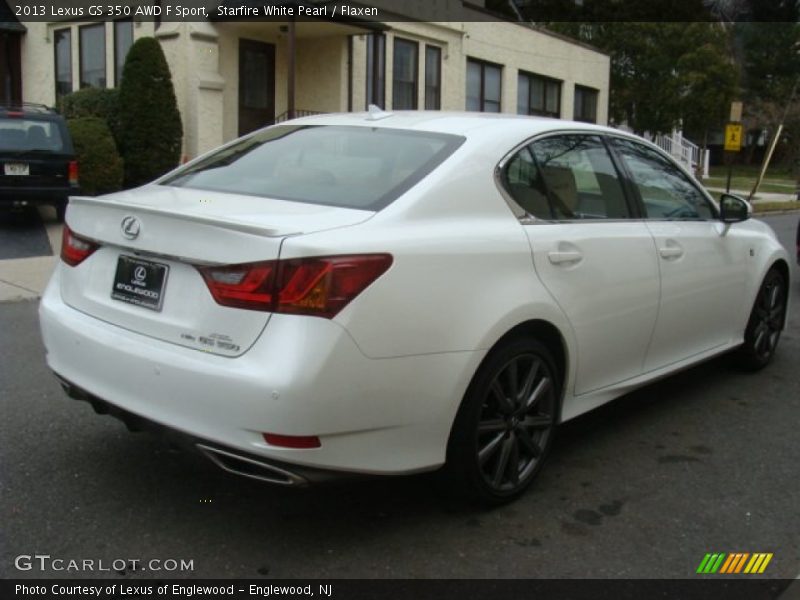 Starfire White Pearl / Flaxen 2013 Lexus GS 350 AWD F Sport