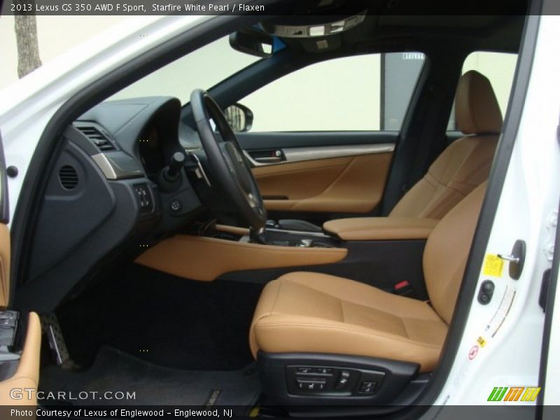 Starfire White Pearl / Flaxen 2013 Lexus GS 350 AWD F Sport