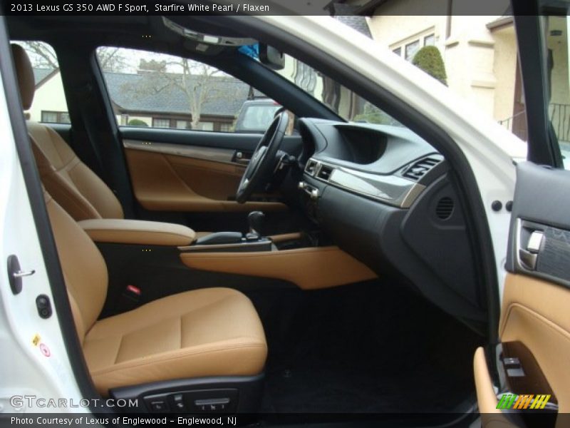 Starfire White Pearl / Flaxen 2013 Lexus GS 350 AWD F Sport