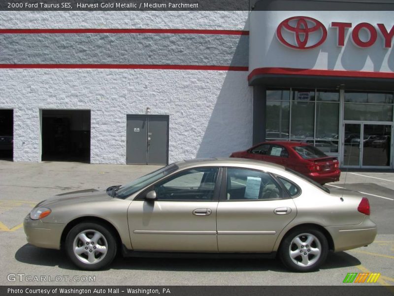 Harvest Gold Metallic / Medium Parchment 2000 Ford Taurus SES
