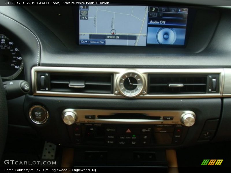 Starfire White Pearl / Flaxen 2013 Lexus GS 350 AWD F Sport