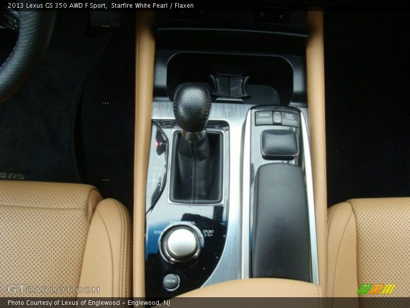 Starfire White Pearl / Flaxen 2013 Lexus GS 350 AWD F Sport