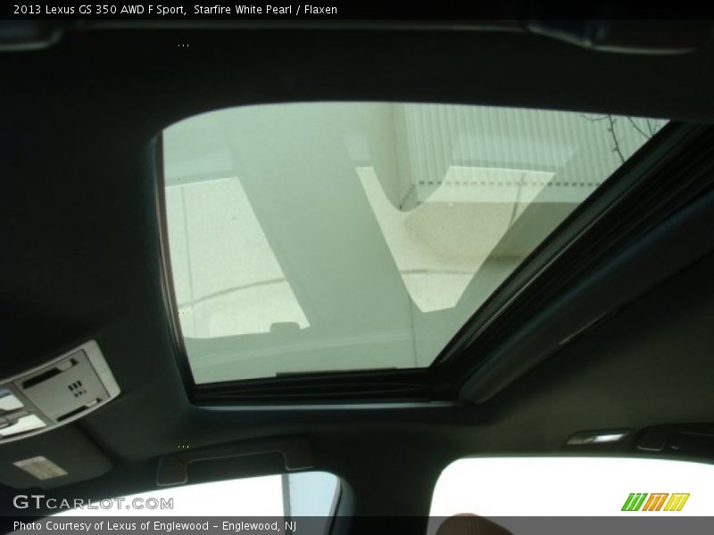 Starfire White Pearl / Flaxen 2013 Lexus GS 350 AWD F Sport
