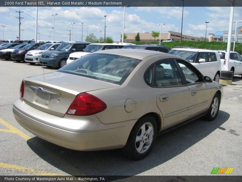 Harvest Gold Metallic / Medium Parchment 2000 Ford Taurus SES