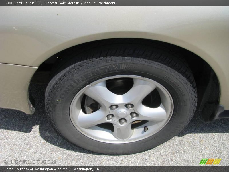 Harvest Gold Metallic / Medium Parchment 2000 Ford Taurus SES