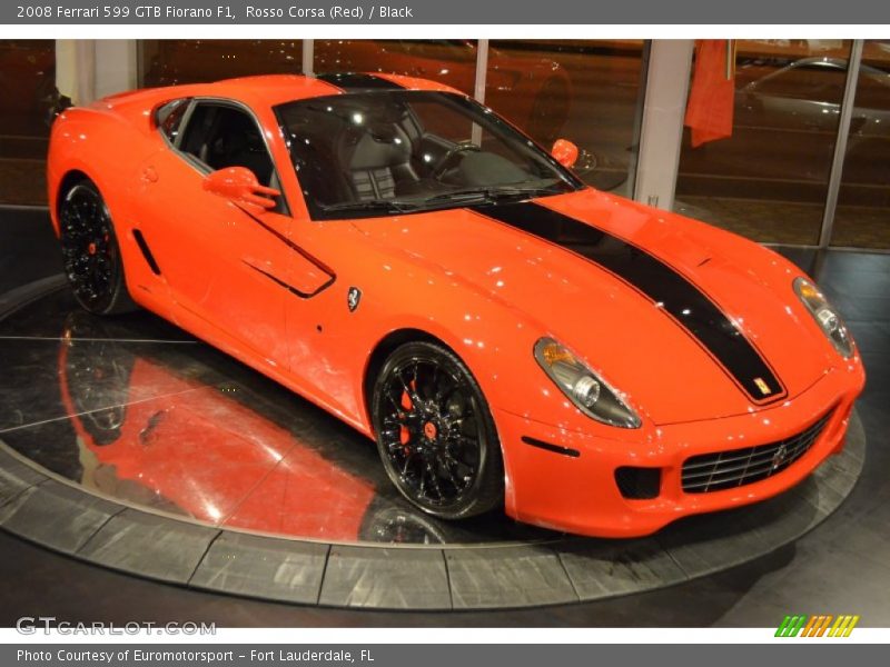 Rosso Corsa (Red) / Black 2008 Ferrari 599 GTB Fiorano F1