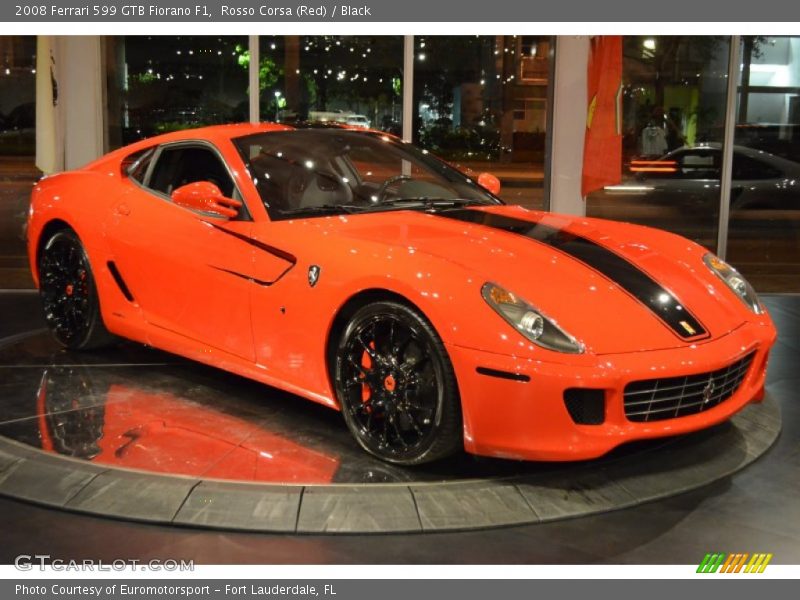 Rosso Corsa (Red) / Black 2008 Ferrari 599 GTB Fiorano F1