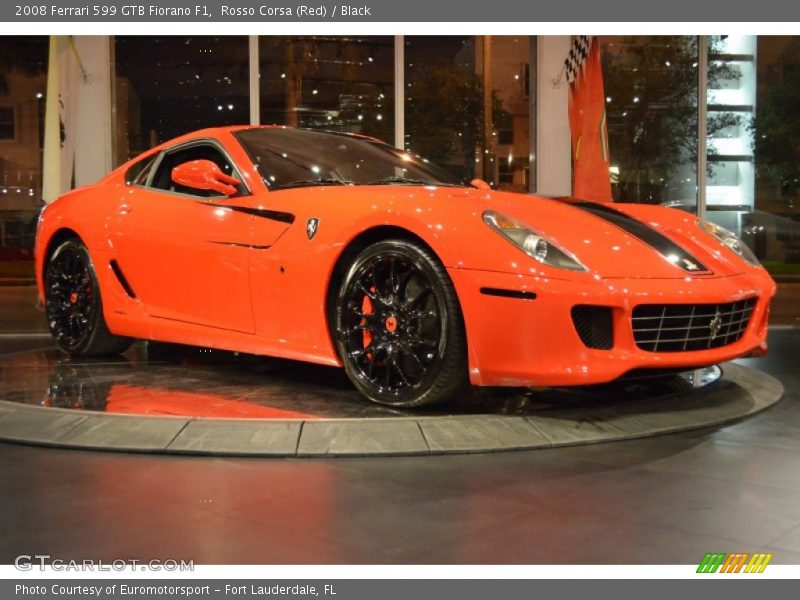 Rosso Corsa (Red) / Black 2008 Ferrari 599 GTB Fiorano F1