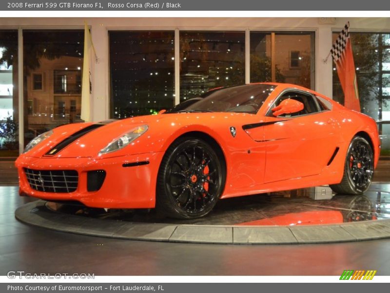 Rosso Corsa (Red) / Black 2008 Ferrari 599 GTB Fiorano F1