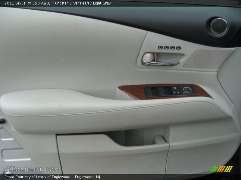 Tungsten Silver Pearl / Light Gray 2011 Lexus RX 350 AWD