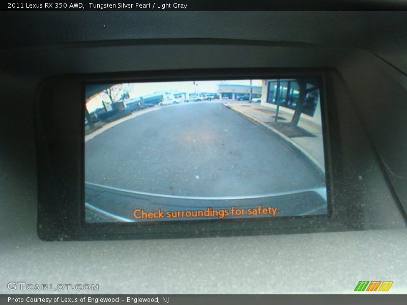 Tungsten Silver Pearl / Light Gray 2011 Lexus RX 350 AWD