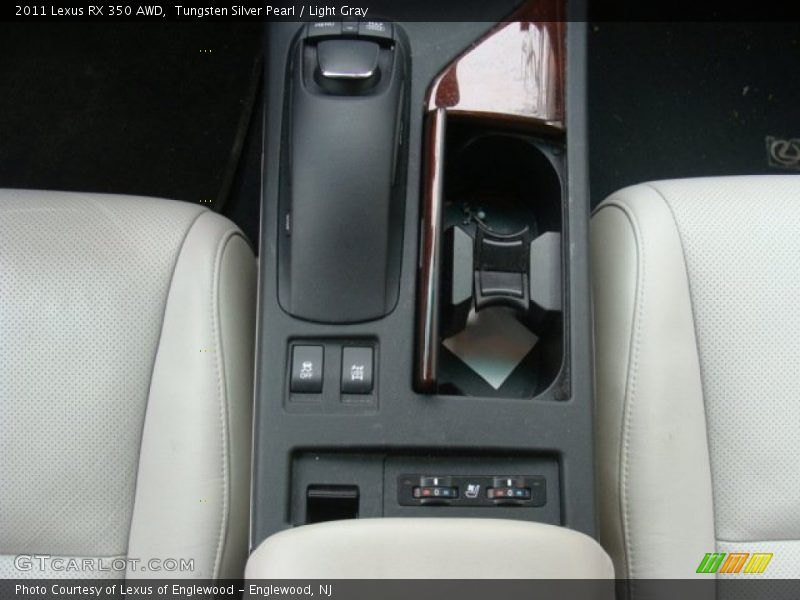 Tungsten Silver Pearl / Light Gray 2011 Lexus RX 350 AWD