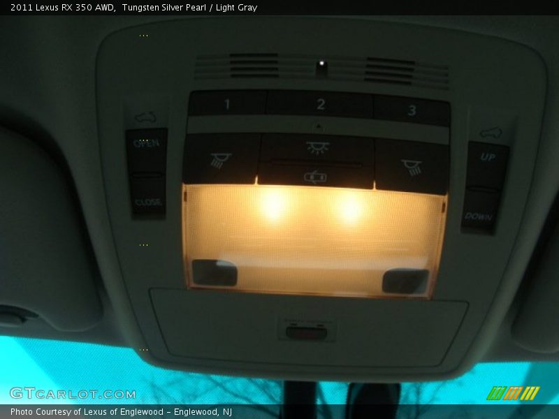 Tungsten Silver Pearl / Light Gray 2011 Lexus RX 350 AWD