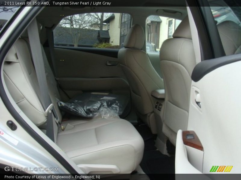 Tungsten Silver Pearl / Light Gray 2011 Lexus RX 350 AWD
