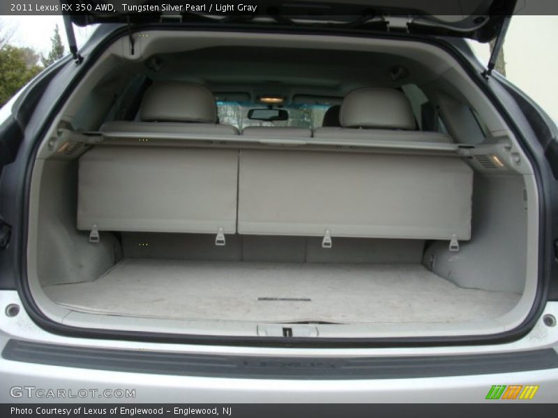 Tungsten Silver Pearl / Light Gray 2011 Lexus RX 350 AWD