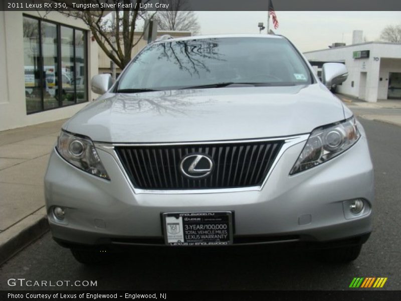 Tungsten Silver Pearl / Light Gray 2011 Lexus RX 350