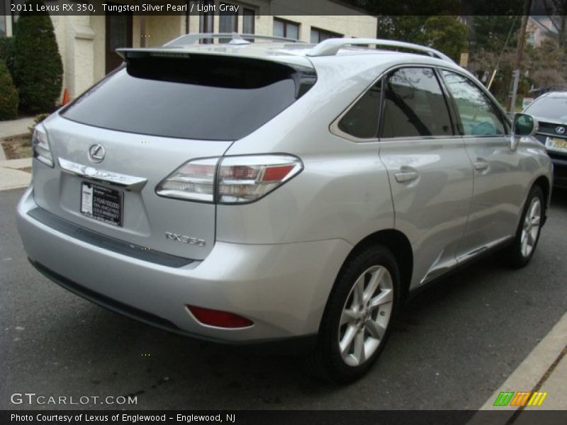 Tungsten Silver Pearl / Light Gray 2011 Lexus RX 350