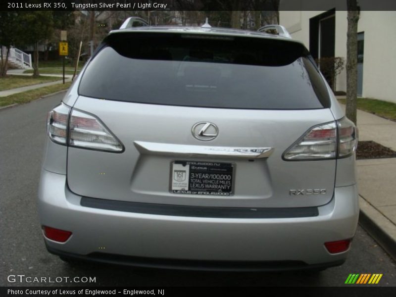 Tungsten Silver Pearl / Light Gray 2011 Lexus RX 350