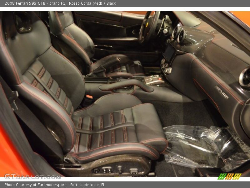 Front Seat of 2008 599 GTB Fiorano F1