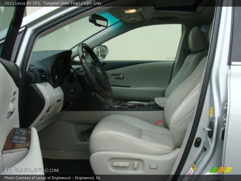 Tungsten Silver Pearl / Light Gray 2011 Lexus RX 350