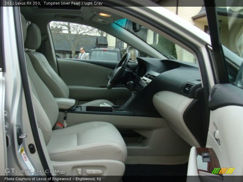 Tungsten Silver Pearl / Light Gray 2011 Lexus RX 350