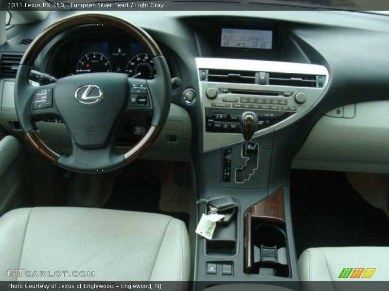 Tungsten Silver Pearl / Light Gray 2011 Lexus RX 350