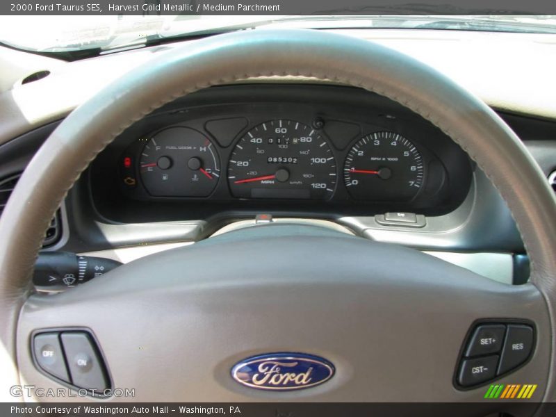 Harvest Gold Metallic / Medium Parchment 2000 Ford Taurus SES
