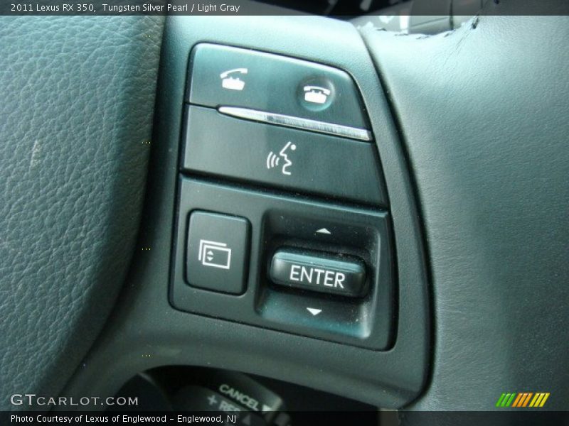 Tungsten Silver Pearl / Light Gray 2011 Lexus RX 350