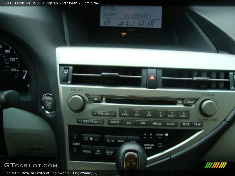 Tungsten Silver Pearl / Light Gray 2011 Lexus RX 350