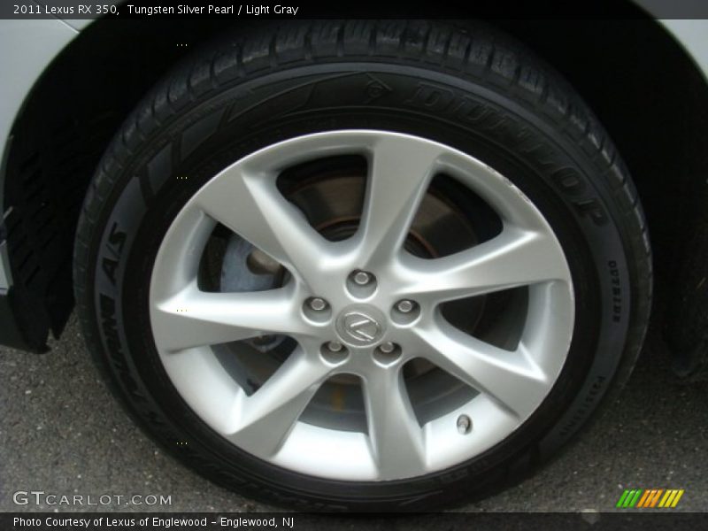 Tungsten Silver Pearl / Light Gray 2011 Lexus RX 350