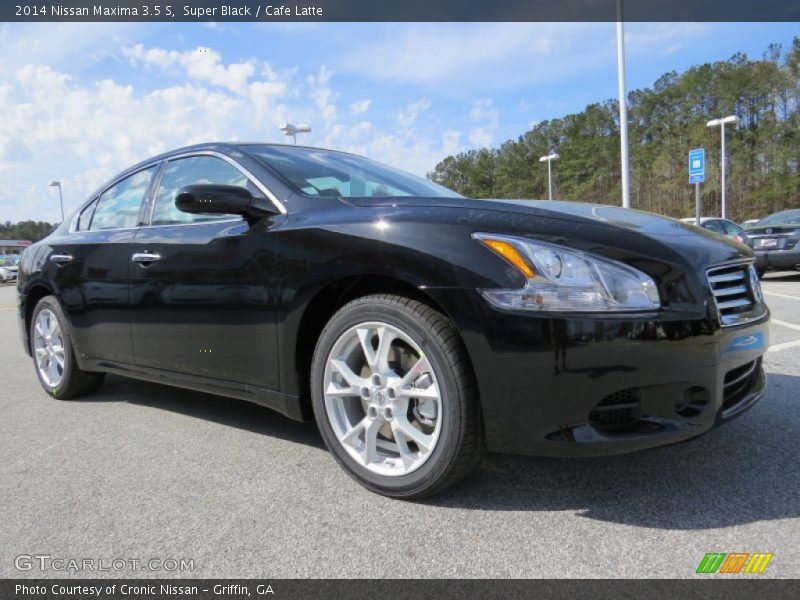Super Black / Cafe Latte 2014 Nissan Maxima 3.5 S