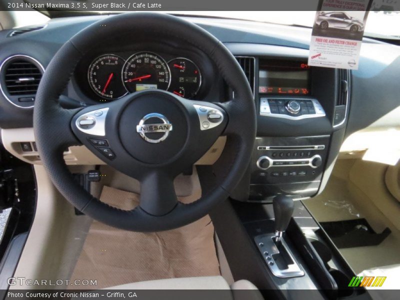 Super Black / Cafe Latte 2014 Nissan Maxima 3.5 S