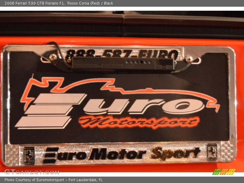 Rosso Corsa (Red) / Black 2008 Ferrari 599 GTB Fiorano F1