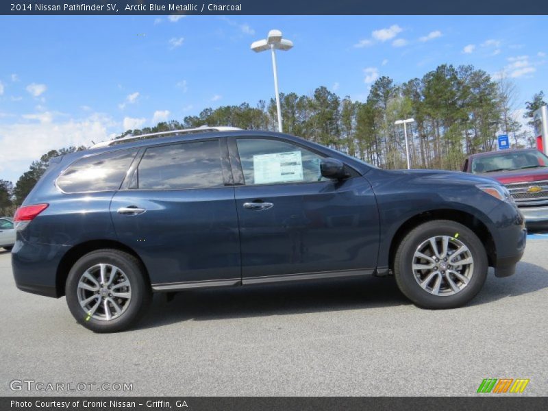 Arctic Blue Metallic / Charcoal 2014 Nissan Pathfinder SV