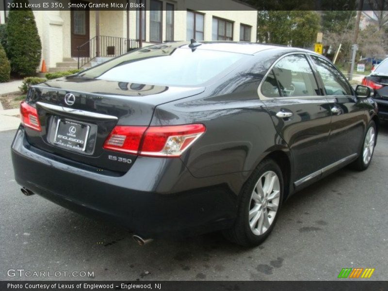 Smoky Granite Mica / Black 2011 Lexus ES 350