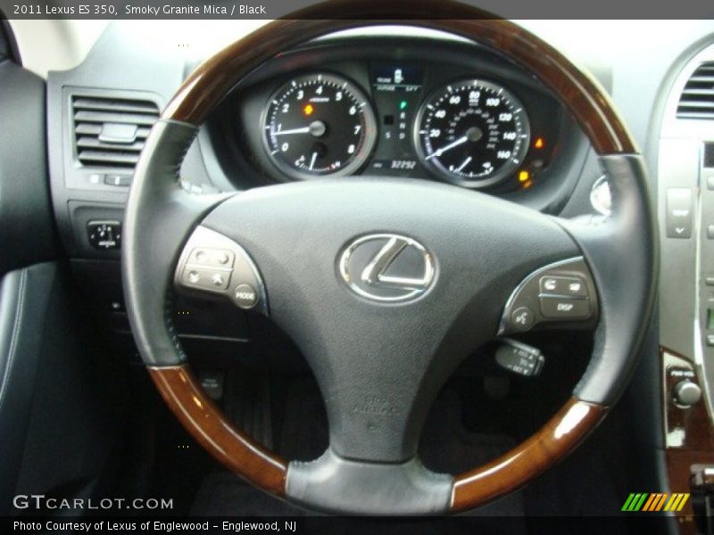 Smoky Granite Mica / Black 2011 Lexus ES 350