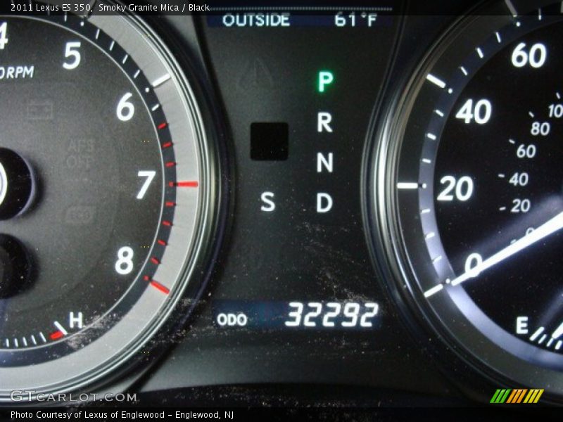 Smoky Granite Mica / Black 2011 Lexus ES 350