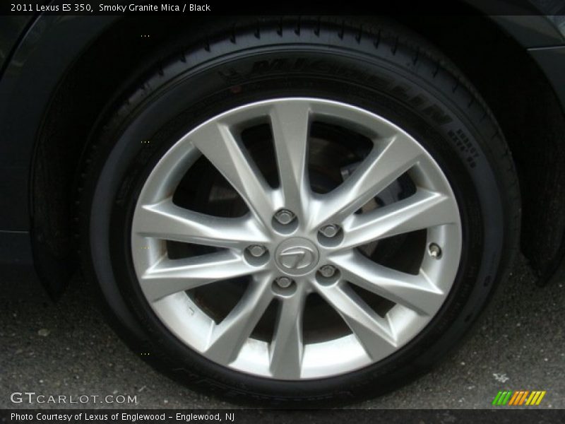 Smoky Granite Mica / Black 2011 Lexus ES 350