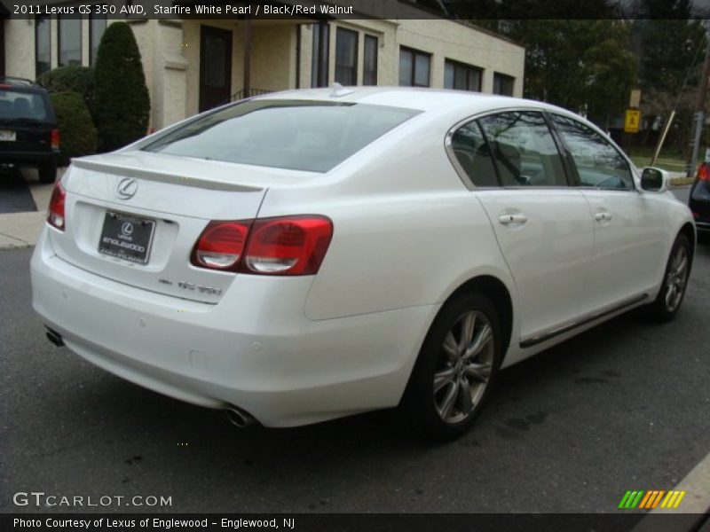 Starfire White Pearl / Black/Red Walnut 2011 Lexus GS 350 AWD