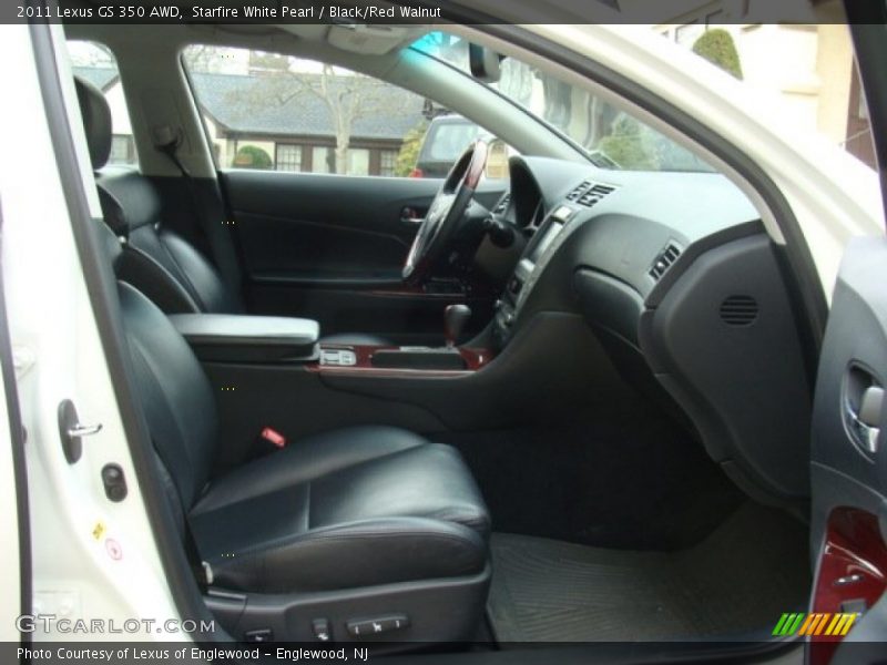 Starfire White Pearl / Black/Red Walnut 2011 Lexus GS 350 AWD