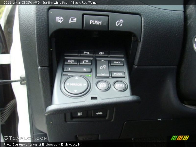 Starfire White Pearl / Black/Red Walnut 2011 Lexus GS 350 AWD