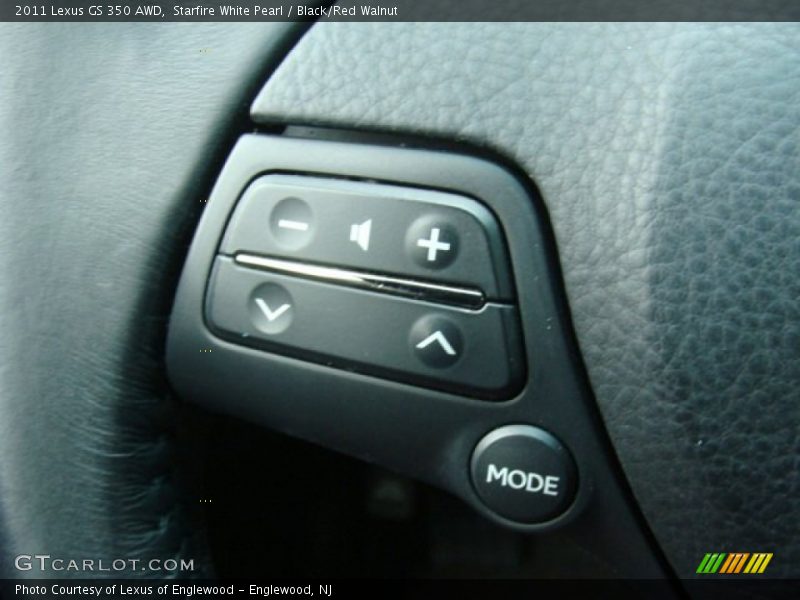 Starfire White Pearl / Black/Red Walnut 2011 Lexus GS 350 AWD