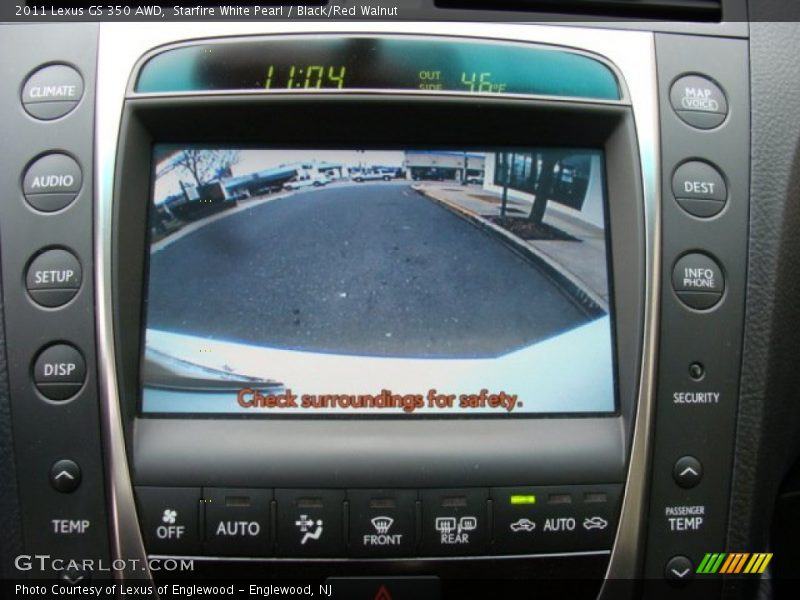 Starfire White Pearl / Black/Red Walnut 2011 Lexus GS 350 AWD