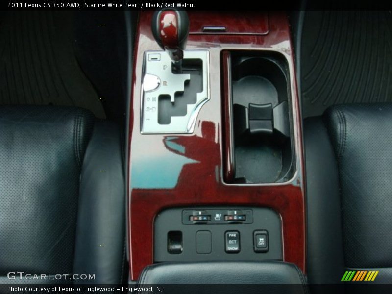 Starfire White Pearl / Black/Red Walnut 2011 Lexus GS 350 AWD