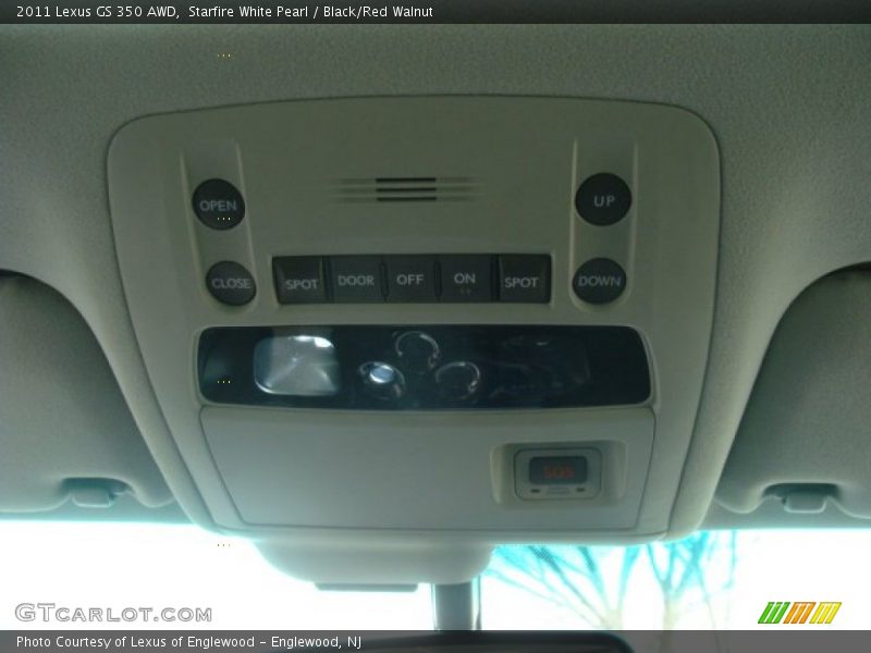 Starfire White Pearl / Black/Red Walnut 2011 Lexus GS 350 AWD